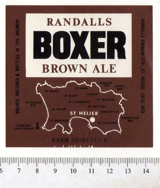 UK Bieretikett - Randalls Brauerei - Trikot - Boxer braun Ale