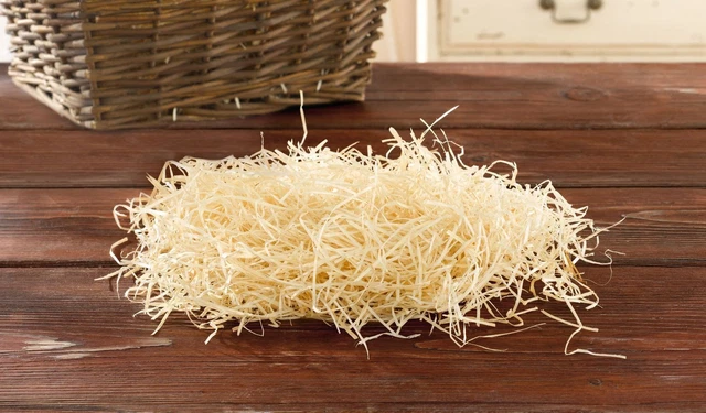 Salvare Set 2x Holzwolle " Natura ",1 KG Decorazione Materiale Fai da Te