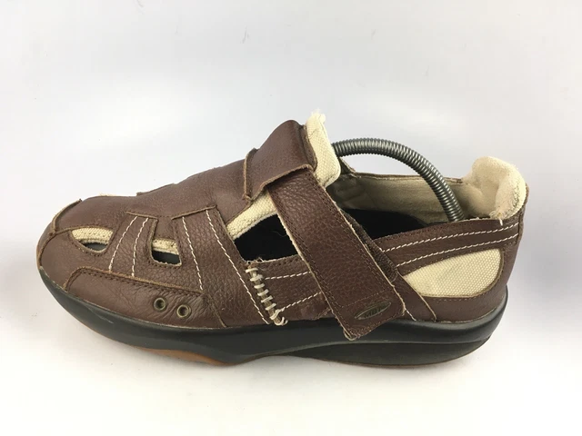 MBT Men's Fumba Fisherman Sandal Brown Leather Sz 9.5 US MBT Men's Fumba Fisherman Sandal Brown Leather Sz 9.5 US