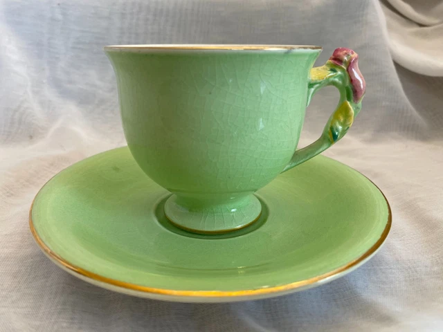 Royal Winton Grimwades TeaCup MADE IN ENGLAND "Green Rose" #2