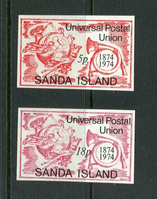 GB locals: Sanda Island (Scotland) 1974 UPU Anniversary 2v imperforate MNH