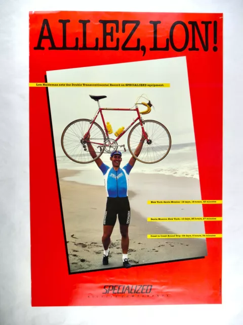 Specialized Allez Poster Lon Haldeman 17"x26" Vintage Road Bike Campagnolo
