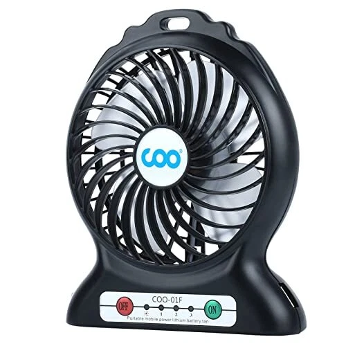 Mini Ventilateur Portable Ventilateur USB Rechargeable avec Torche et 3 Vites...