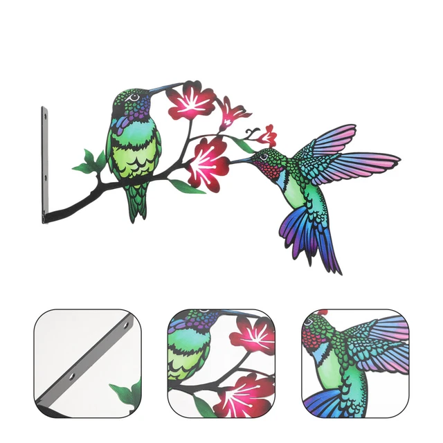 Déco Murale Métal Minimaliste - Branche D'oiseau, Fait Main, Neuf