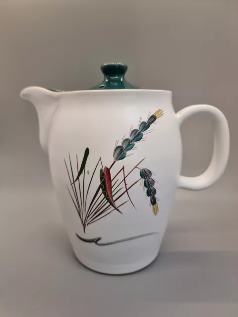 🌟Vintage Denby Greenwheat Medium 1 1/2 Pint Coffee Pot - signed A College 🌟