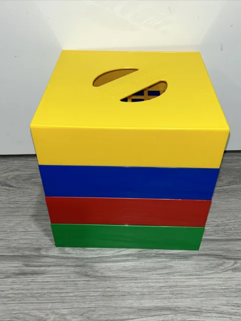 BOX-4-BLOX LEGO Blocks Brick Storage Sorter Sifter 10 Cube