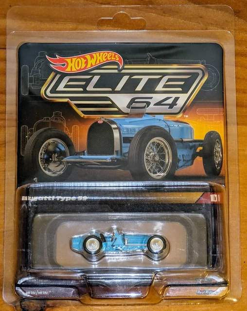 HOT WHEELS 2024 Collectors Elite 64 Bugatti Type 59 bleu neuf scellé à ...