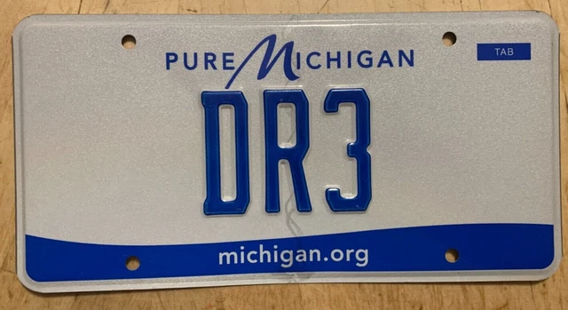 Physician Vanity Graphic Auto License Plate " Dr 3 " Md Medical Doctor Dds Od