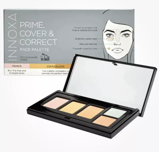 Innoxa Prime, Cover & Correct Face Makeup Palette - Concealer -