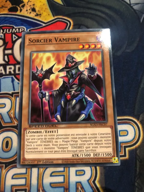 sorcier vampire carte neuve yugioh SGX3 speed duel francaise