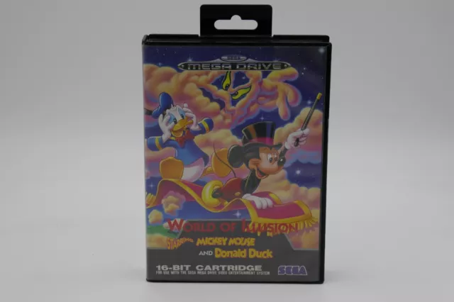 World of Illusion Mickey Maus & Donald Duck OVP SEGA Mega Drive