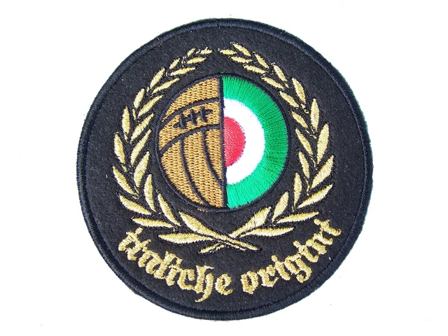 Aplicaci&oacute;n T&eacute;rmica Patch Ricamata Lurex Scudetto Italia 5x7 Cm