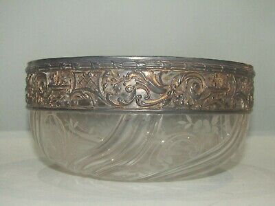 COUPE SALADIER ART NOUVEAU dégagé Acide VICTOR SAGLIER Daum XIX 
