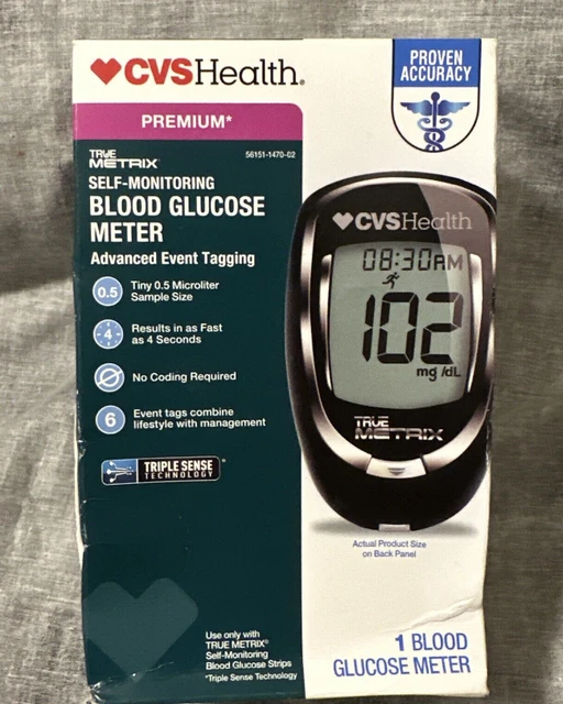 Medidor de glucosa en sangre autocontrol CVS True Metrix Premium - NUEVO