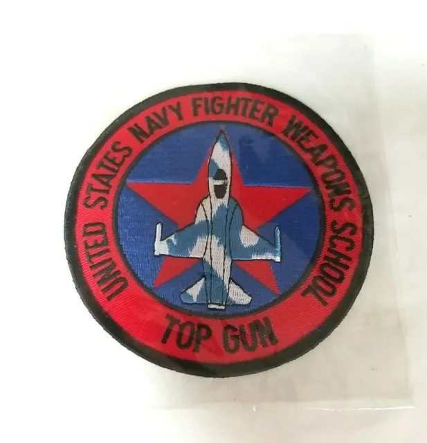 Brand New Custom Embroidered US Navy Top Gun Jet Fighter Weapons School Patch