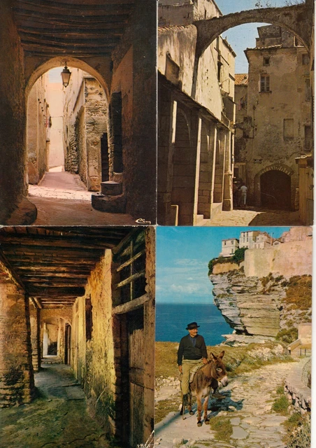 Lot de 4 cartes postales BONIFACIO CORSE 3