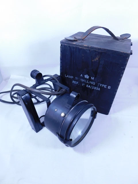 WW2 ERA RAF Air Ministry Aircraft Lamp Signalling Type B 5A/2334 c/w ...