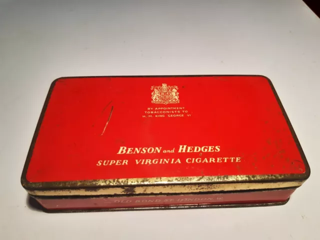 Vintage Benson And Hedges 50 Cigarette Tins