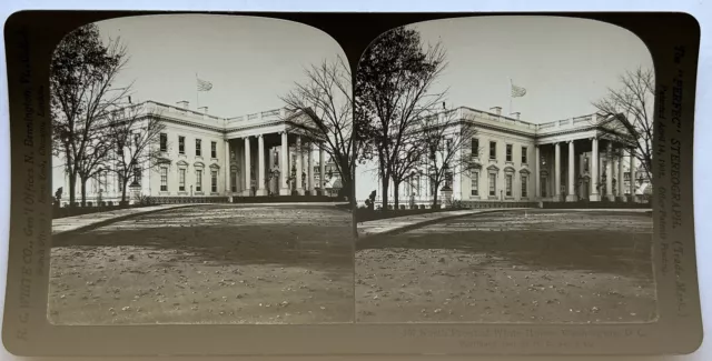 USA Washington 1901 Das Haus Weiß Foto Stereo Vintage P81L9n40