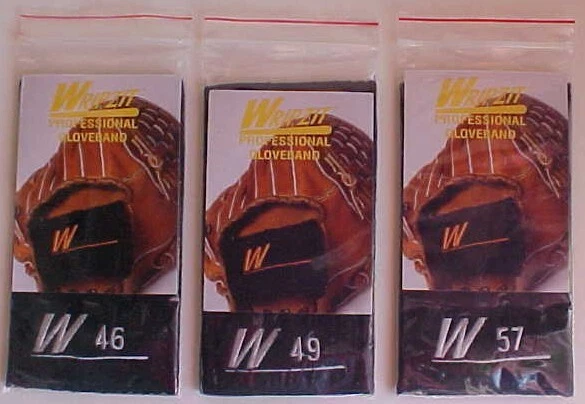 Baseball Softball Professional Glove Wristband Wrap Black Wrist Band 46, 49, 57