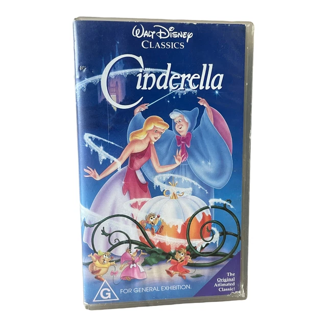 Cinderella VHS - AC/AUS/PAL/Vintage/Walt Disney/Family/Cartoon/Children 🐙