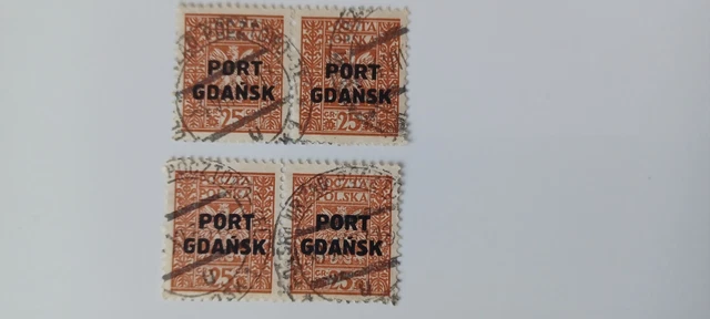 Briefmarken Poczta Polska 1929 Port Gdansk gestempelt 11.33