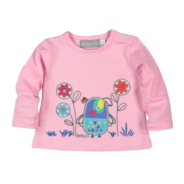 A Maniche Lunghe Ragazza Bambino Maglia Uccello Di Boboli Tgl 56 62 68 74 80 86