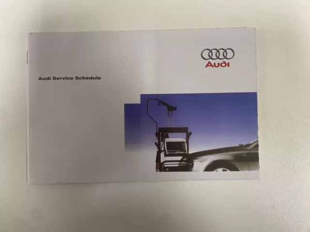 Damaged Audi Service Book, Brand New And Genuine, For All Petrol And Diesel