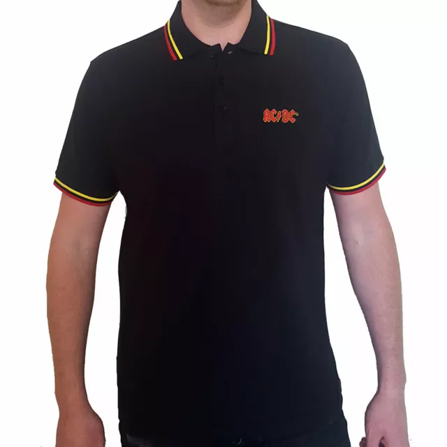 AC/DC Unisex Polo Shirt: Classic Logo - SIZE 2XL  official licensed