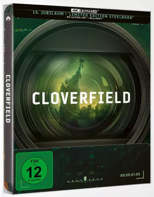 "CLOVERFIELD" - Matt Reeves - SciFi Monster Action - 4K UHD + Blu-ray STEELBOOK