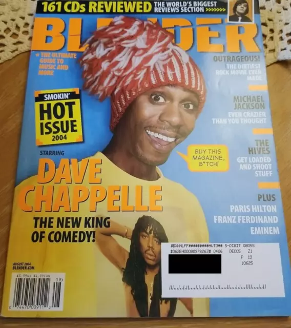Blender, August 2004 Issue - Dave Chappelle, Michael Jackson, The Hives, Eminem