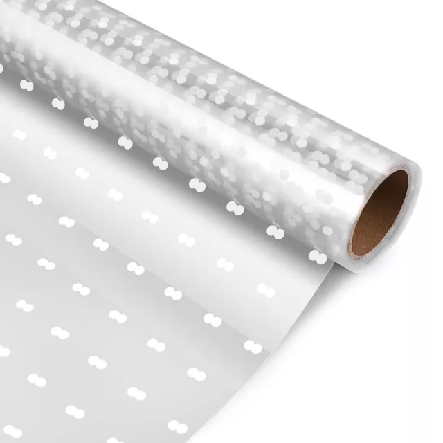 White Cellophane Roll for Gifts & Crafts-DO