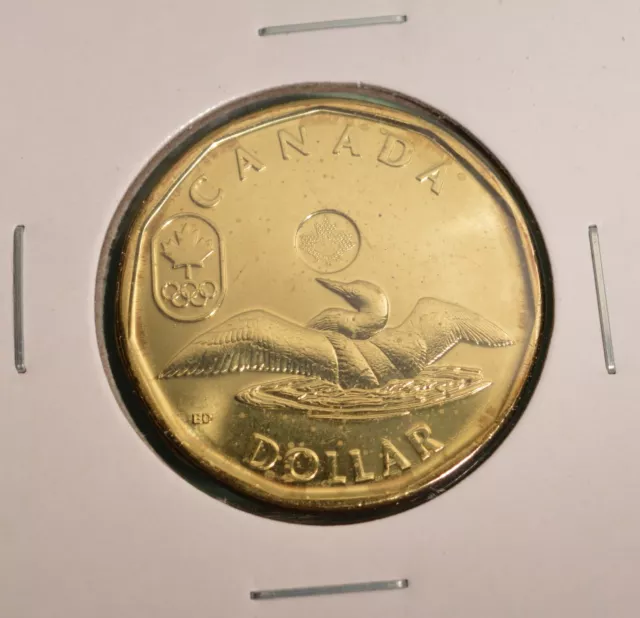 2014 Canada Lucky Loonie Sochi Olympics - BU UNC - from mint roll  🇨🇦🇨🇦