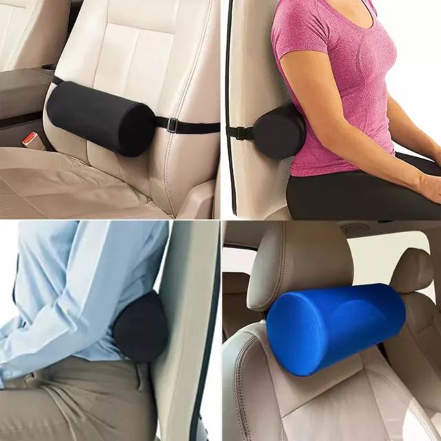 Back Cushion Lumbar Roll Support Pillows Chair Back Cushion With Washable Cover 2