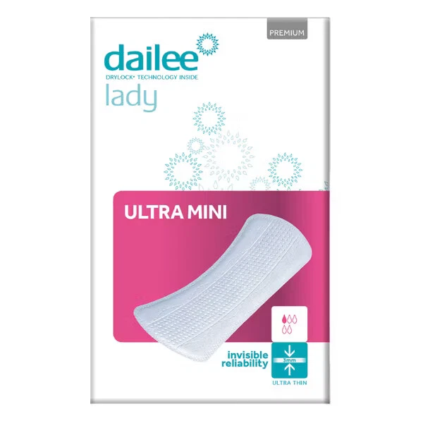 Anatomische Einlagen Dailee Lady Slim Ultra Mini, 28 Stück, blitz UPS