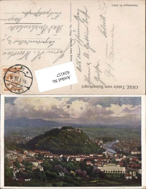 624157,Künstler AK Graz vom Rainerkogel pub Hans Hausner 7012/1