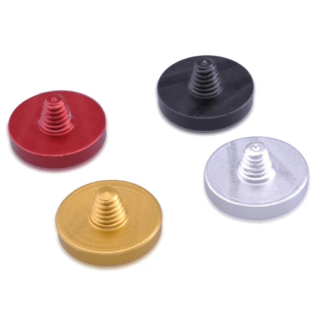 4 PIEZAS Botón de liberación de obturador suave metal cóncavo de 10 mm de diámetro para M RangefindF3