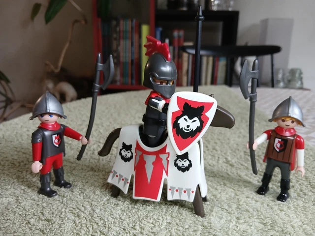Playmobil Rare - Général Prussien à Cheval Avec Mastiff - Soldats WW - Bismarck