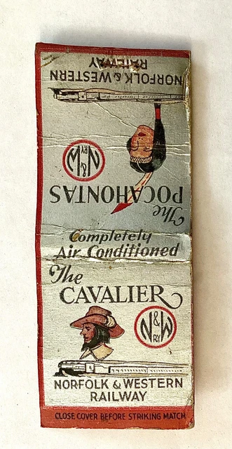 1930’S Norfolk & Western Railway, Pocahontas & Cavalier, Dinig Car Match Cover