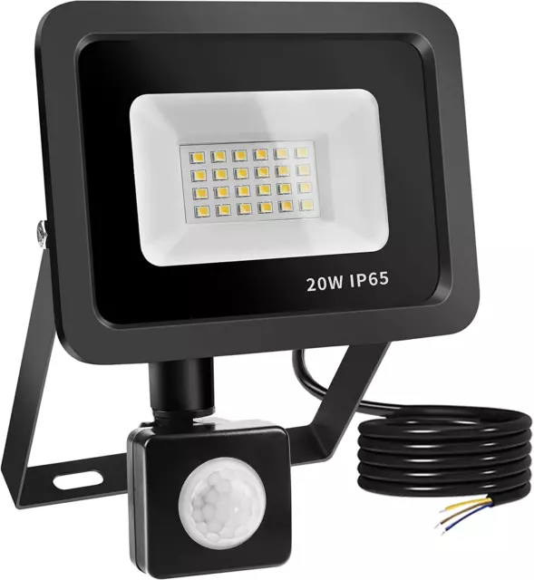 Projecteur LED 10W Gris - Avec détecteur de mouvement - - IP44