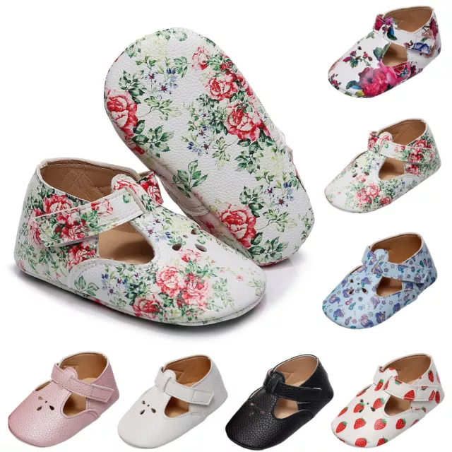 Toddler Infant Baby Girls Boys Cute Soft-soled Sandals Floral Print Casual Shoes