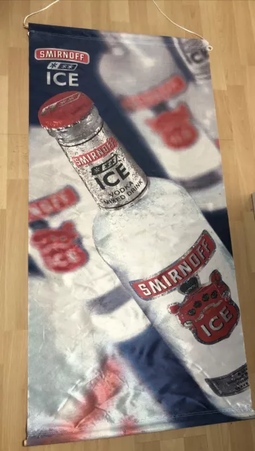 Smirnoff Ice Banner Wodka Werbung ca. 1,20 x 0,60 Deko, Bar, Kneipe, Partykeller
