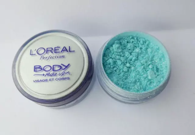 L'Oreal PURE PEARL NACRE face body shimmer powder HEAVENLY BLUE very RARE disc.