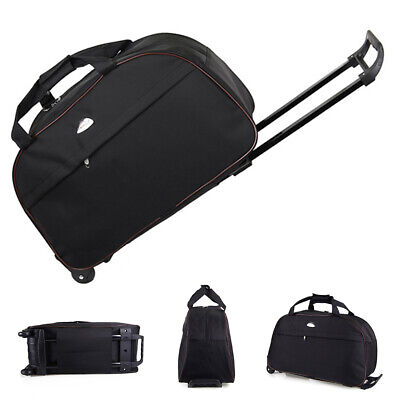 24" Rolling Wheeled Duffle Bag Waterproof Lightweight Suitcase Luggage Travel