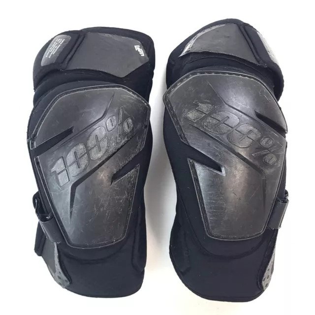 Ride 100% FORTIS MTB Knee Guards/Pads - Black - Size S/M