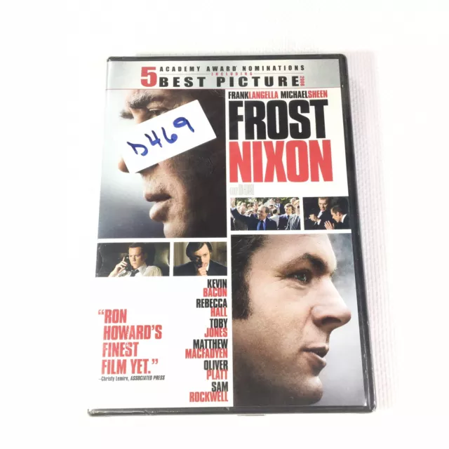 FROST NIXON KEVIN BACON RON HOWARD Sam Rockwell widescreen BRAND NEW DVD SEALED 3