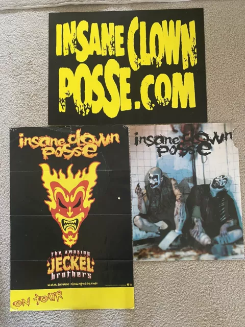 Vintage ICP Insane Clown Posse Promo Poster LOT Psychopathic Jeckel