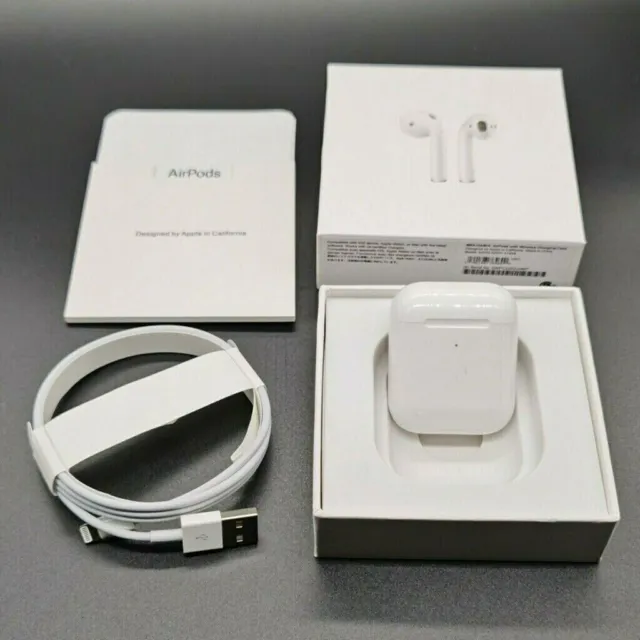 Apple AirPods 2nd Generation With Earphone Earbuds & Wireless Charging Box
