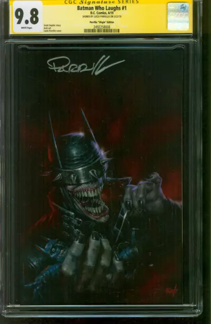 Batman Who Laughs 1 CGC SS 9.8 Lucio Parrillo Virgin Variant Joker 4/19