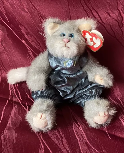 Ty Beanie Babies Attic Whiskers Katze Plüsch Treasures Collection 22cm